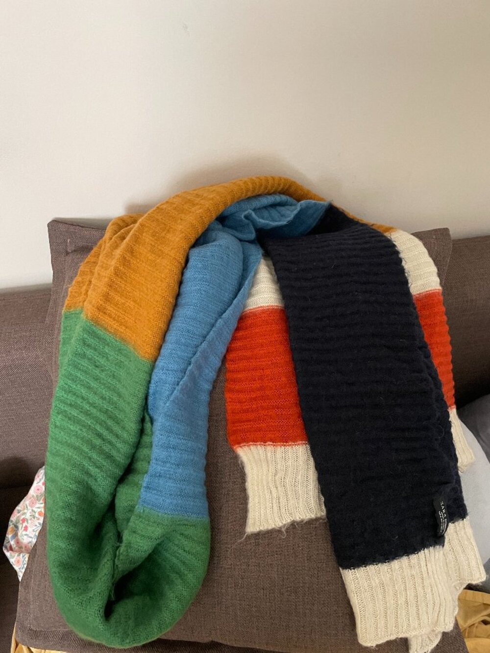 Zara Colorful Long Winter Scarf
